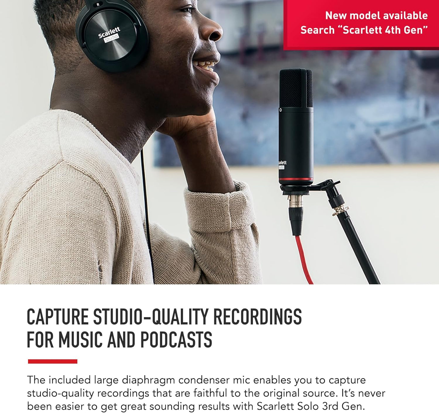 Scarlett Solo Studio 3Rd Gen Recording Bundle