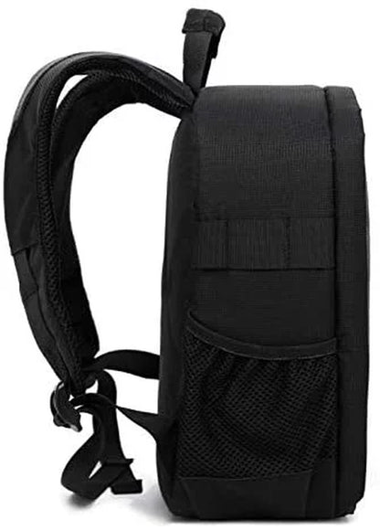 Movsou Camera Bag, Waterproof Nylon Camera Backpack for DSLR Cameras, Lens and Accessories Black Grey