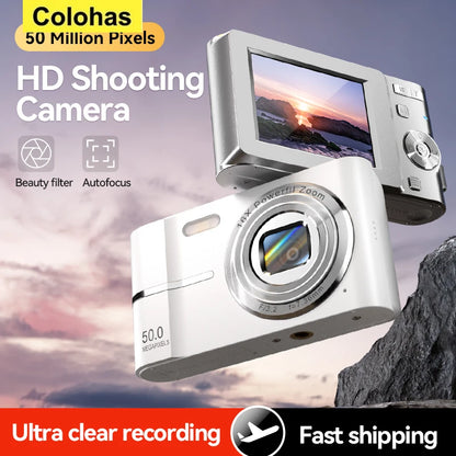 HD Digital Camera 44MP 1080P FHD Photography Camera Video Camcorder 16X Zoom Portable Vlogging Camera for Kids Adults Beginners